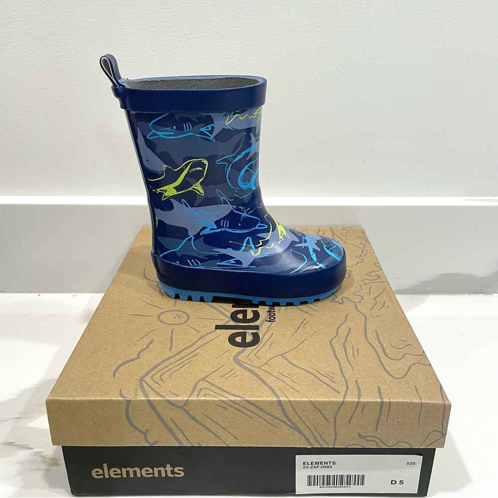 NEW Elements Zaf Waterproof Rain Boots (size 5, 9 & 10)